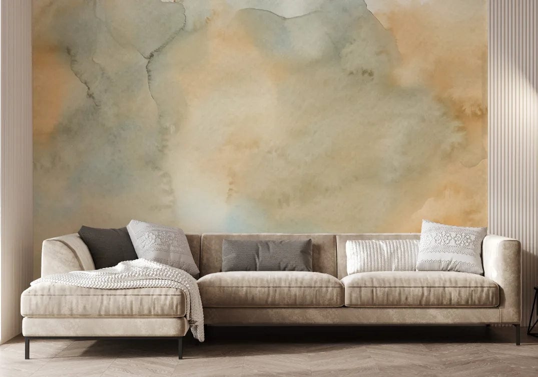 Yellow Watercolor Ombre Wallpaper Mural Wall Decor image 5