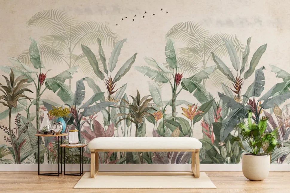 Vibrant Tropical And Woodland Forest Wallpaper image 1