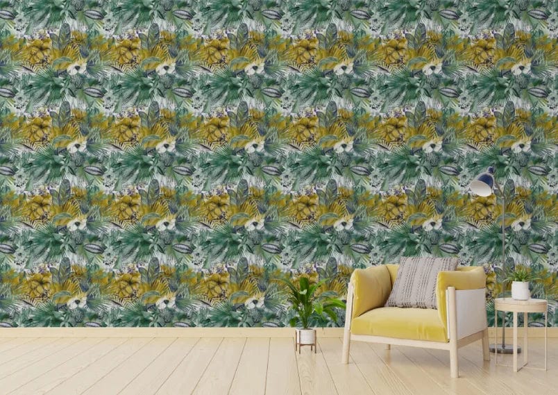 Verdant Vibes Abstract Wallpaper image 2