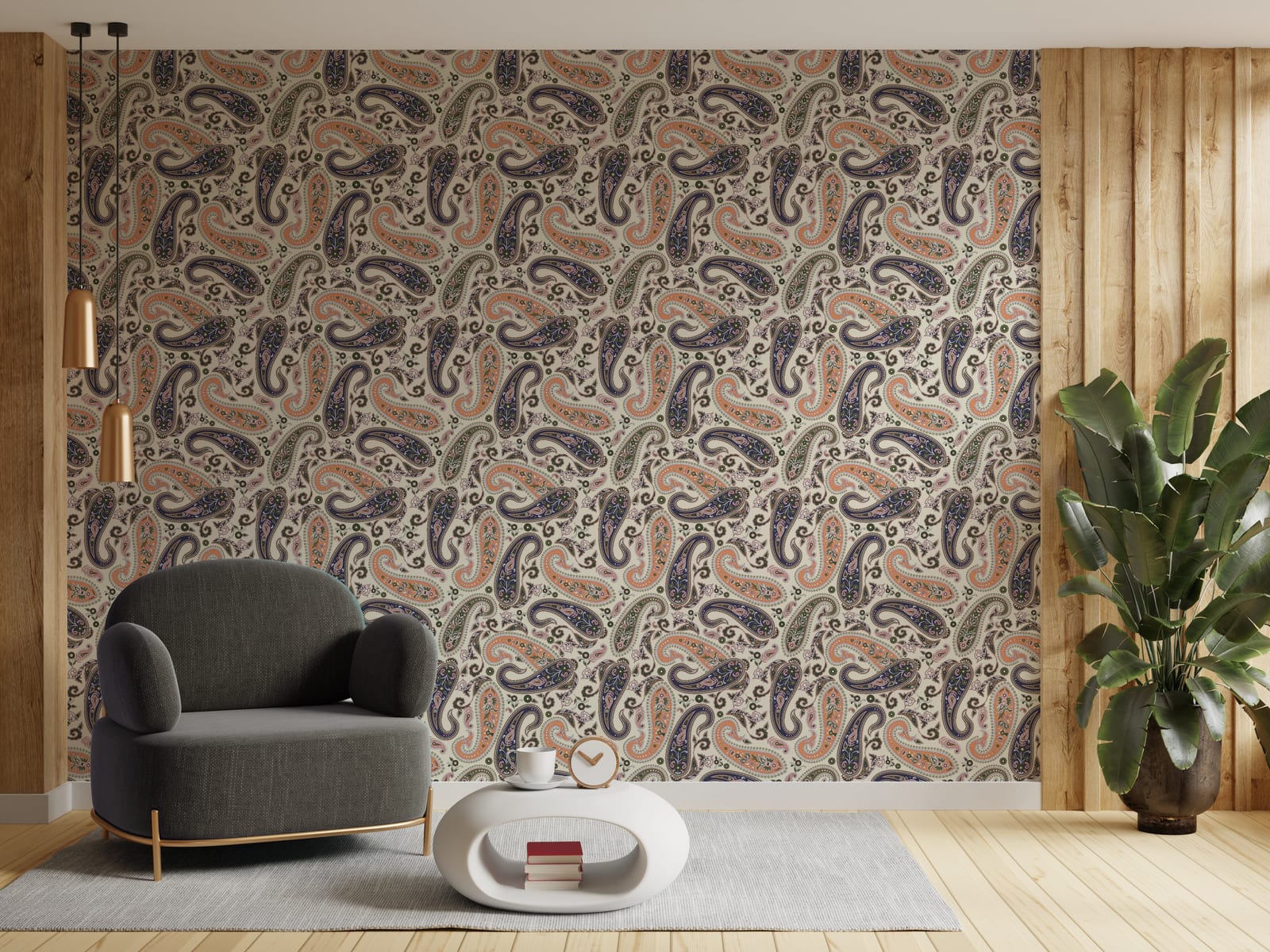 Paisley Floral Wallpaper | Multicolor Vintage Boho Peel and Stick Bedroom Decor