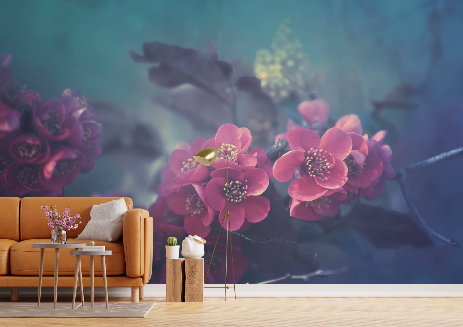 Underwater Floral Wallpaper